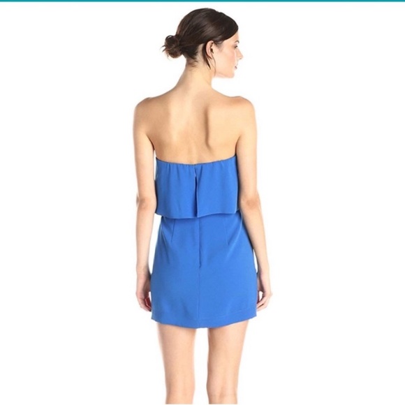 NWOT BCBGMaxAzria Vibrant Blue Strapless Dress - Picture 2 of 5